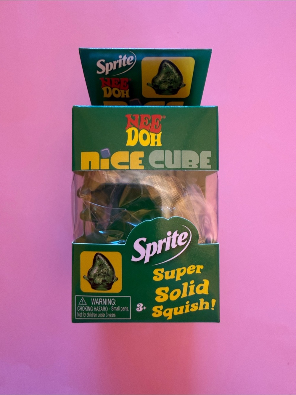 Sprite Nee Doh Nice Cube - Green Super Solid Squish